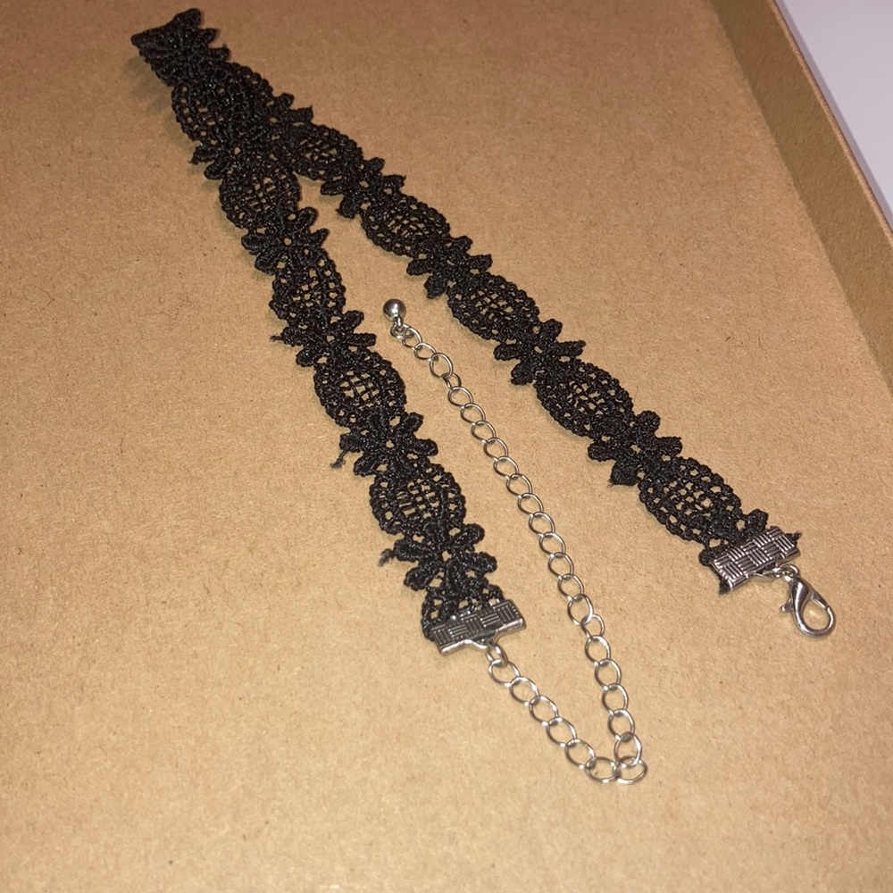 black lace choker